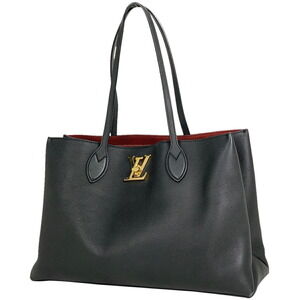 Louis Vuitton Lockme Shopper Shoulder Bag Tote Leather Noir Black